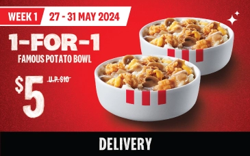 KFC SINGAPORE POTATO BOWL DEAL