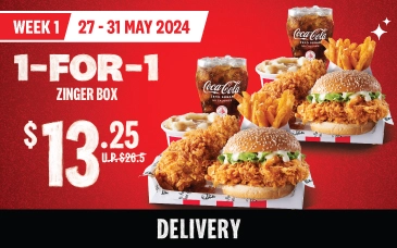 KFC SINGAPORE BURGER DEAL