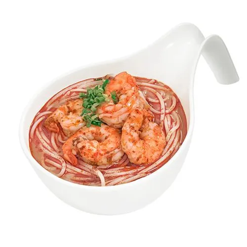 King Prawns in Mala Soup with Mixian