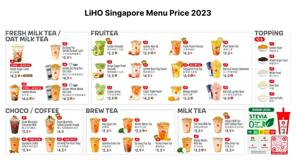 Liho menu