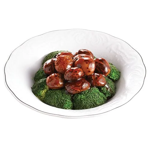 Shiitake Mushroom and Broccoli in Abalone Sauce