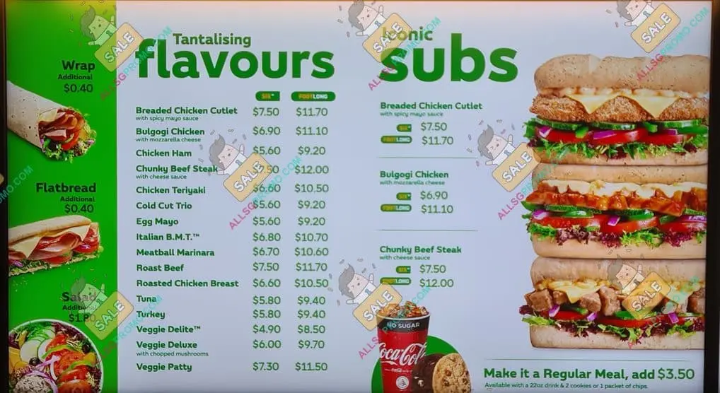 Subway sandwiches