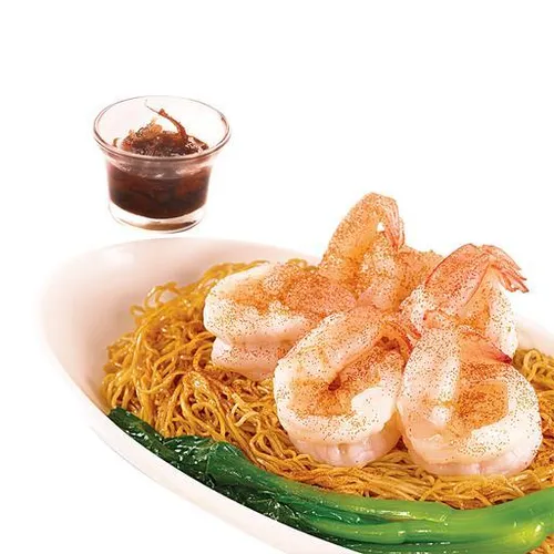 XO King Prawns in XO Sauce with Tossed Noodles