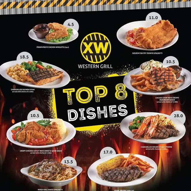 Top 8 Dishes at XW western grill