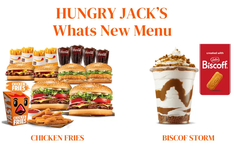 Hungry Jack's Whats new menu