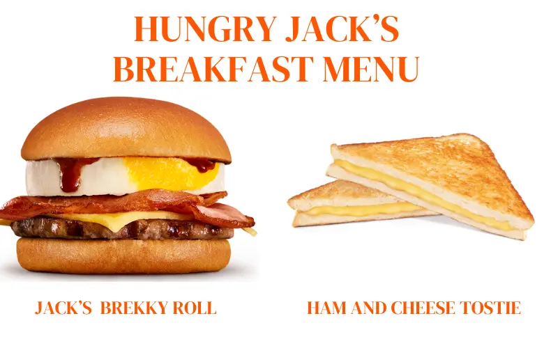 Hungry Jack's Breakfast Menu