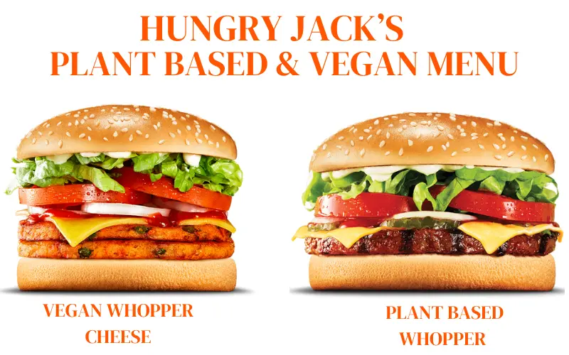 Hungry Jack's plant based and vegan menu