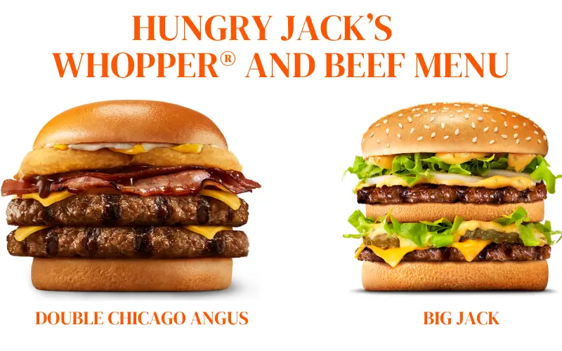 Hungry Jack's beef and whooper