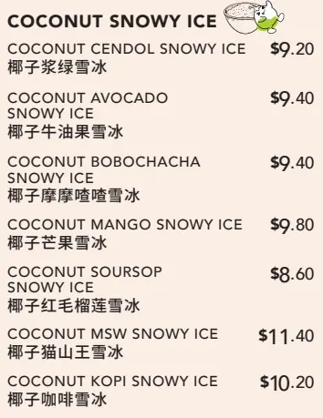 Cooconut snowy Ice