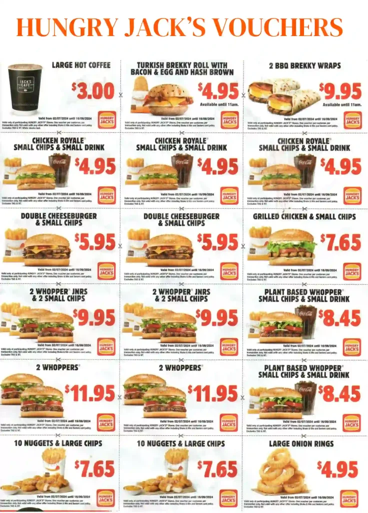 Hungry Jack's Vouchers and Deals