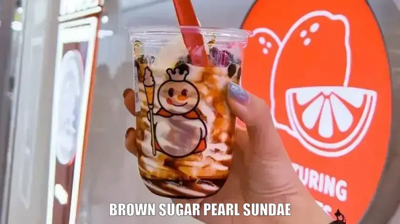 Brown sugar pearl sundae