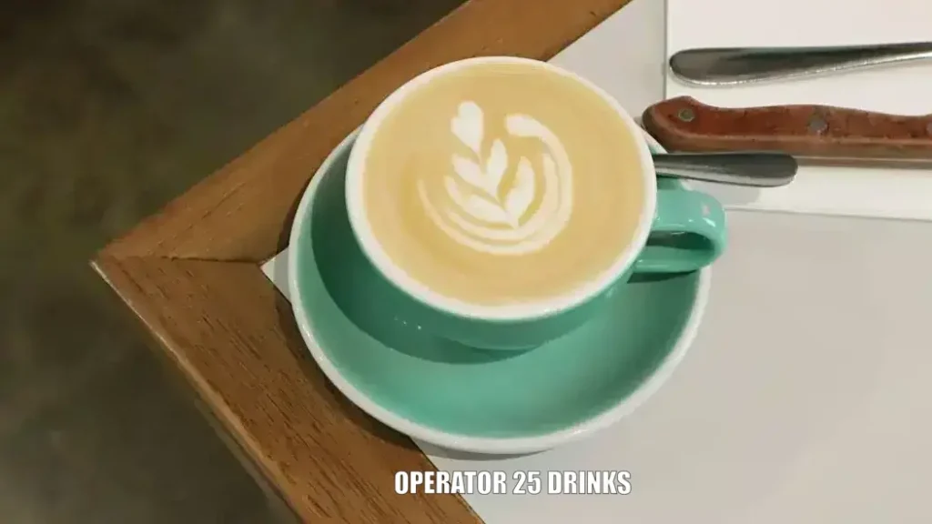 Operator 25 hot drink