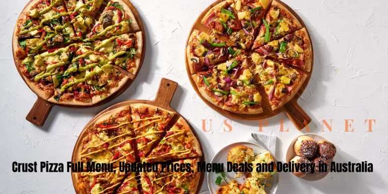 Crust Pizza menu and prices australia