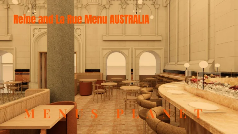 Reine and La Rue Menu AUSTRALIA